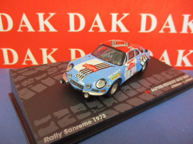 Die cast 1/43 Modellino Auto Renault Alpine A110 1800 Sanremo 1973 J. Therier - immagine 2