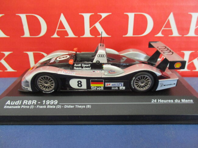 Die cast 1/43 Modellino Auto Audi R8R 24H Le Mans 1999 E. Pirro