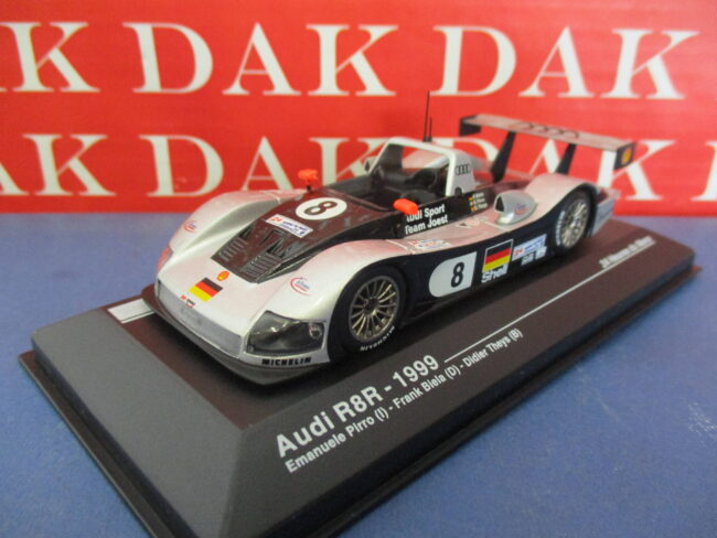 Die cast 1/43 Modellino Auto Audi R8R 24H Le Mans 1999 E. Pirro - immagine 2