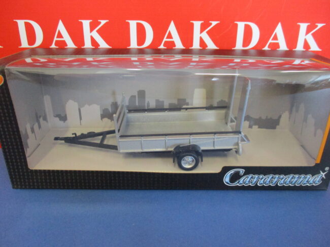 Die cast 1/43 Modellino Carrello Assistenza Trasporto Auto Trailer 1 asse - immagine 4