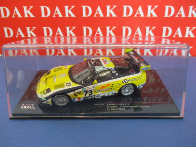 Die cast 1/43 Modellino Auto Chevrolet Corvette C5-R N73 Le Mans 2007 by Ixo - immagine 5