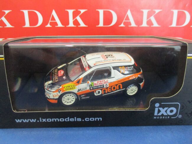 Die cast 1/43 Modellino Auto Citroen DS3 R3 Rally Monte Carlo IRC 2011 M. Burri - immagine 4