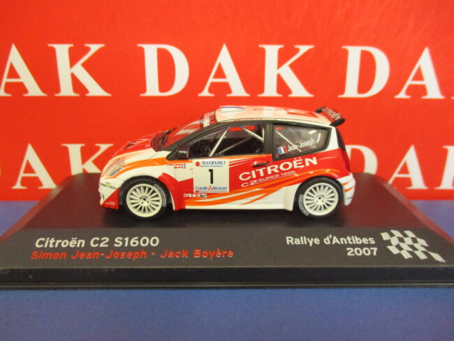 Die cast 1/43 Modellino Auto Citroen C2 S1600 Rally Antibes 2007