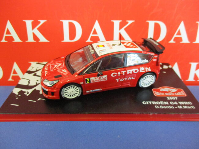 Die cast 1/43 Modellino Auto Citroen C4 WRC N2 Rally Monte Carlo 2007 D. Sordo