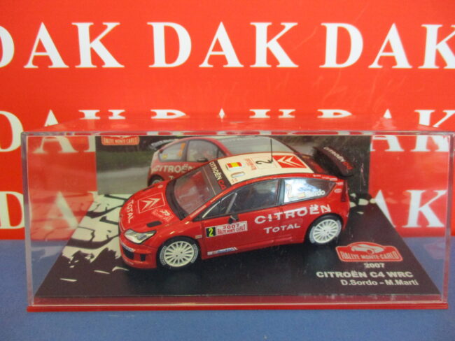 Die cast 1/43 Modellino Auto Citroen C4 WRC N2 Rally Monte Carlo 2007 D. Sordo - immagine 4