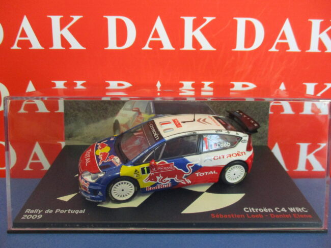 Die cast 1/43 Modellino Auto Citroen C4 WRC Rally Portogallo 2009 N1 S. Loeb - immagine 4