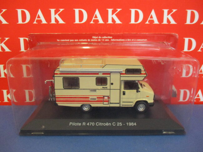 Die cast 1/43 Modellino Camper Citroen C25 (Fiat Ducato) Pilote R 470 1984 - immagine 4