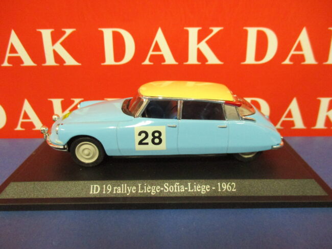 Die cast 1/43 Modellino Auto Citroen ID 19 Rallye Liege-Sofia-Liege 1962