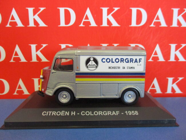 Die cast 1/43 Modellino Furgone Pubblicitario Citroen Type H Colorgraf 1958 - immagine 2
