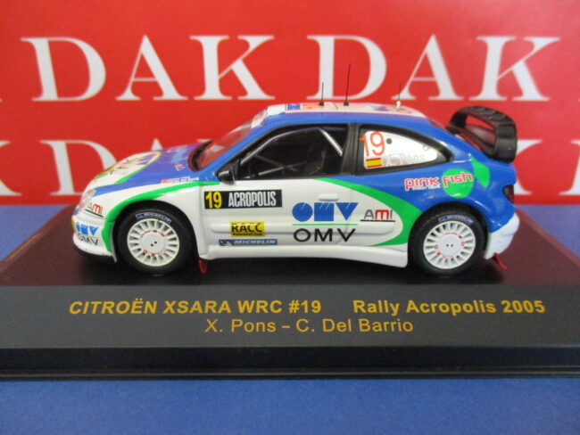 Die cast 1/43 Modellino Auto Citroen Xsara WRC N19 Rally Acropolis 2005 X. Pons