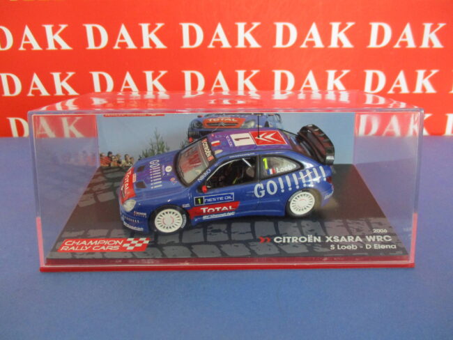 Die cast 1/43 Modellino Auto Citroen Xsara WRC Rally 1000 Lakes 2006 S. Loeb - immagine 4