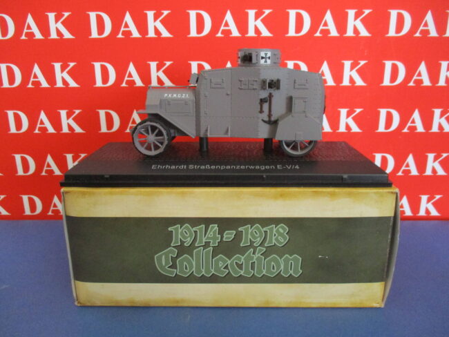 Die cast 1/43 Modellino Autoblindo Ehrhardt Strassenpanzerwagen E-V/4 - immagine 5