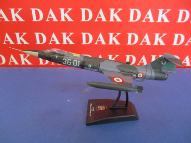 Die cast 1/100 Modellino Aereo Aircraft F-104 S 36 Stormo 12 Gruppo C.I.O.
