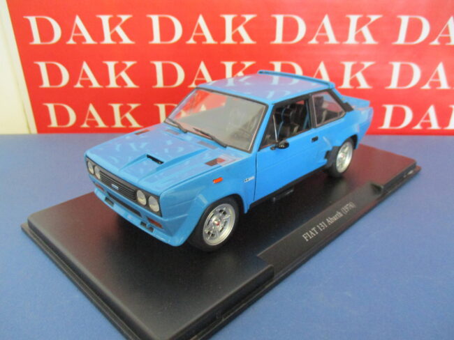 Die cast 1/24 Modellino Auto Fiat 131 Abarth 1976 blu