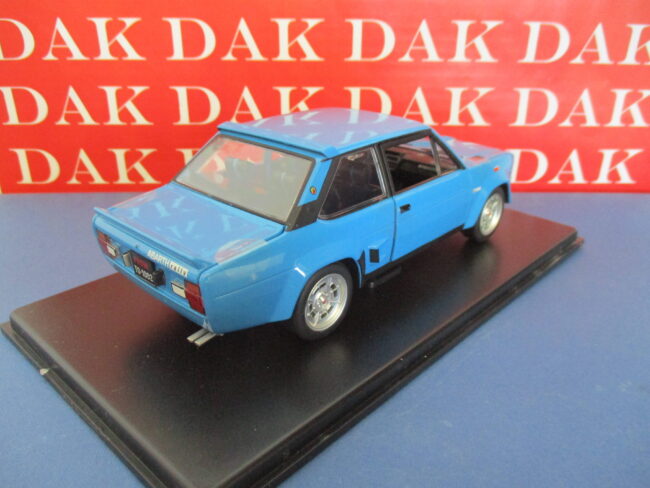 Die cast 1/24 Modellino Auto Fiat 131 Abarth 1976 blu - immagine 3