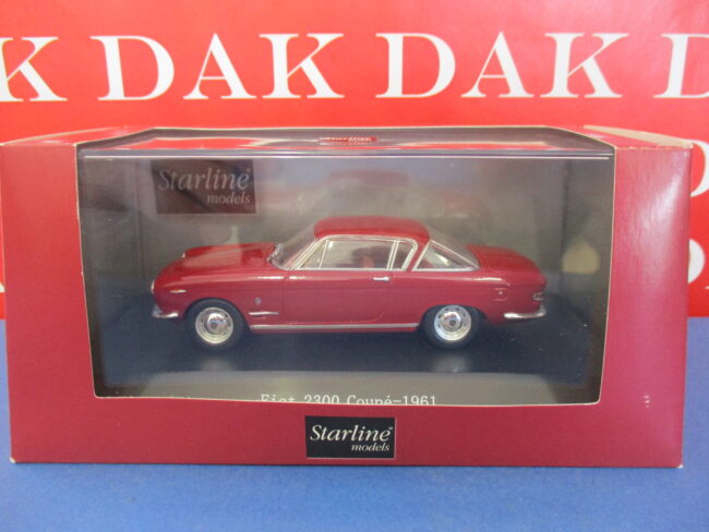 Die cast 1/43 Modellino Auto Fiat 2300 Coupe rosso corsa 1961 by Starline - immagine 5