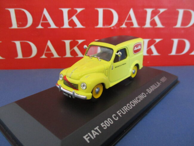 Die cast 1/43 Modellino Auto Pubblicitario Fiat 500C Furgoncino Barilla 1951 - immagine 2