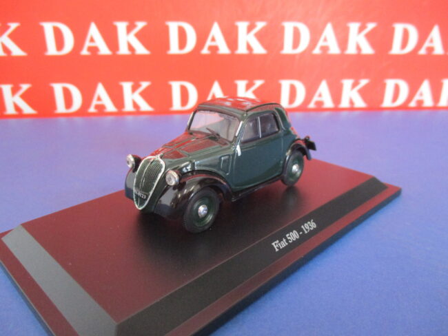Die cast 1/43 Modellino Auto Fiat 500 A 1936 Topolino verde - immagine 2