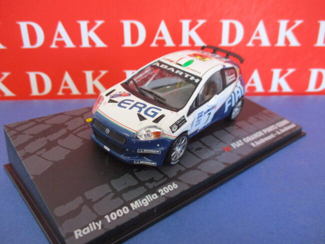 Die cast 1/43 Modellino Auto Fiat Grande Punto S2000 Rally 1000 Miglia 2006 - immagine 2