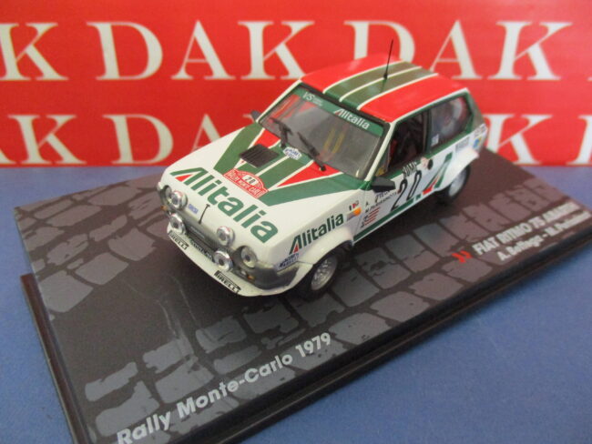 Die cast 1/43 Modellino Auto Fiat Ritmo Abarth Rally Monte Carlo 1979 A. Bettega - immagine 2