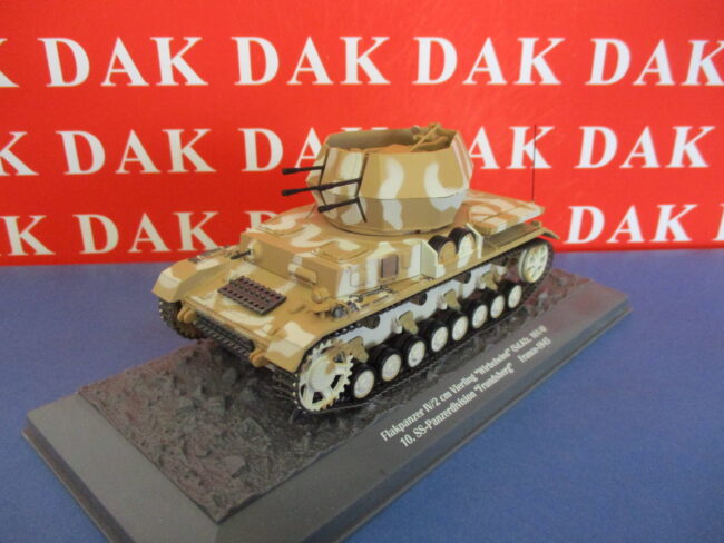 Die cast 1/43 Modellino Semovente Antiereo Flakpanzer IV/20 mm Vierling Wirbelwi - immagine 2