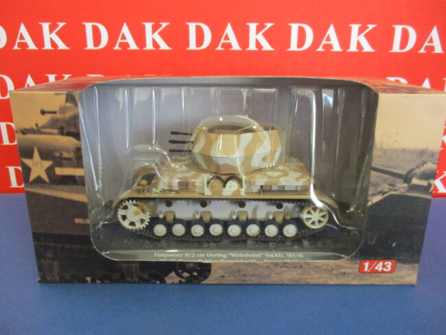 Die cast 1/43 Modellino Semovente Antiereo Flakpanzer IV/20 mm Vierling Wirbelwi - immagine 4