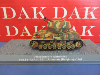 Die cast 1/72 Modellino Tank Flakpanzer IV Wirbelwind SS Abt 501 Ardennes 1944