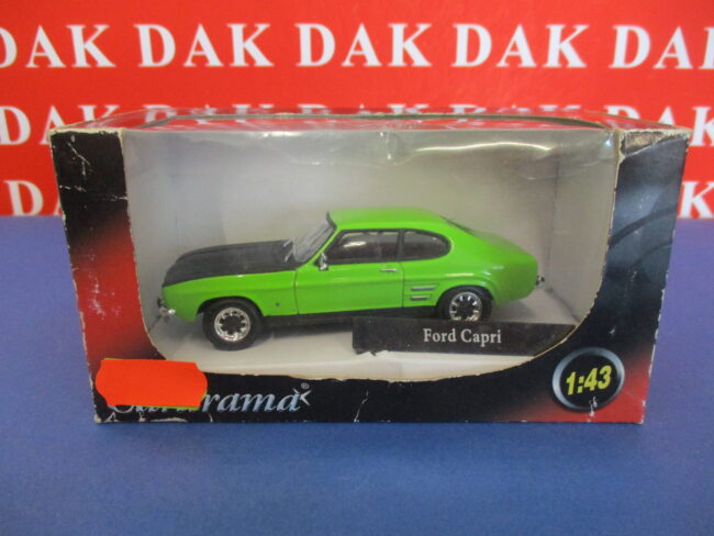 Die cast 1/43 Modellino Auto Ford Capri MkI verde e nero by Cararama - immagine 4