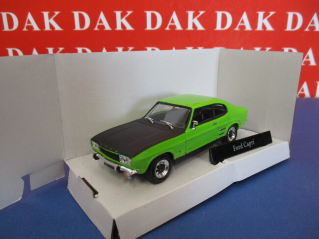 Die cast 1/43 Modellino Auto Ford Capri MkI verde e nero by Cararama - immagine 2