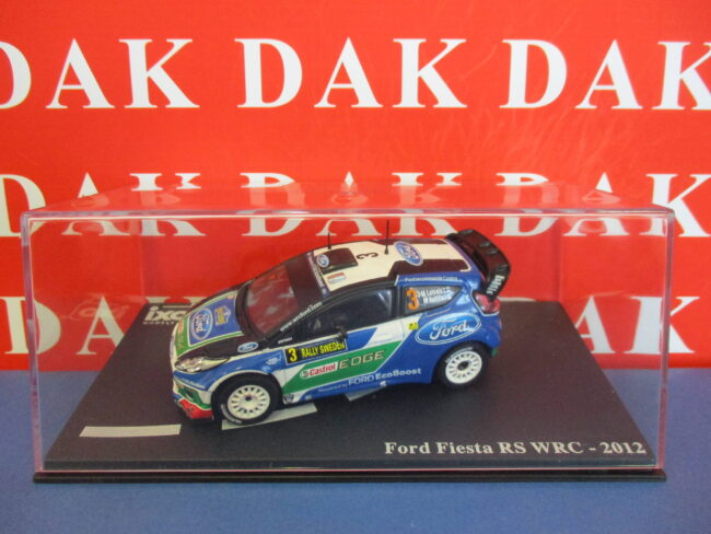 Die cast 1/43 Modellino Auto Ford Fiesta WRC Rally Sweden 2012 J-M. Latvala - immagine 4