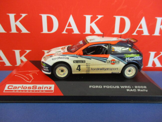 Die cast 1/43 Modellino Auto Ford Focus WRC Martini RAC Rally 2002 C. Sainz