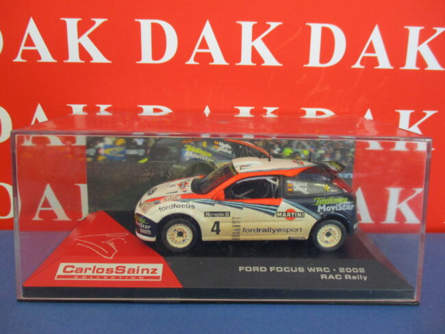 Die cast 1/43 Modellino Auto Ford Focus WRC Martini RAC Rally 2002 C. Sainz - immagine 4