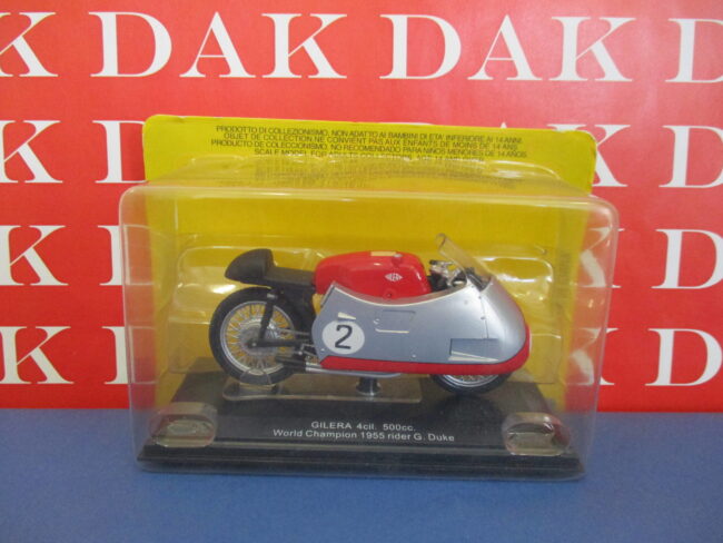 Die cast 1/22 Modellino Moto Gilera 4 Cilindri 500cc G.Duke 1955 by Protar - immagine 4