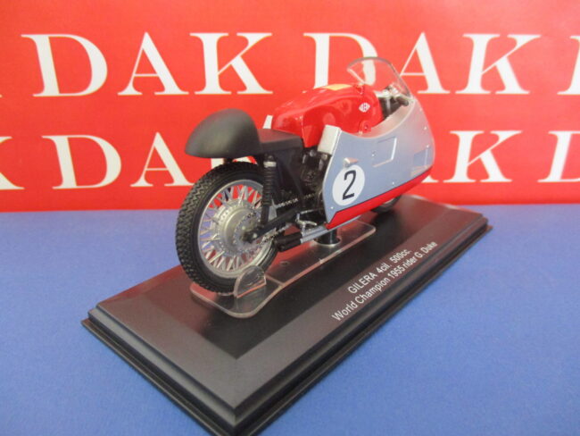 Die cast 1/22 Modellino Moto Gilera 4 Cilindri 500cc G.Duke 1955 by Protar - immagine 3