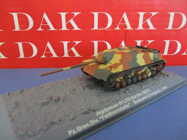 Die cast 1/72 Modellino Carro Tank Jagdpanzer IV L/70 Pz.Gren.Div. Felderrnhalle - immagine 2
