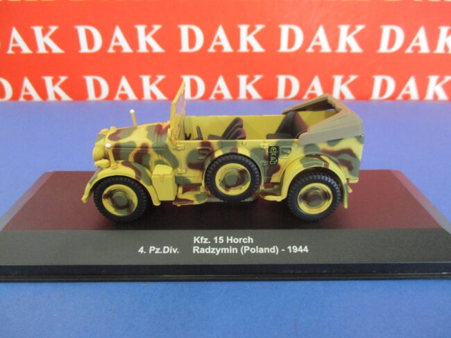 Die cast 1/43 Modellino Auto Kfz. 15 Horch 4. Pz. Div. Radzymin Poland 1944