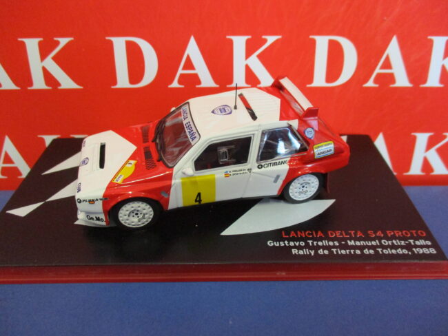 Die cast 1/43 Modellino Auto Lancia Delta S4 Proto Rally Toledo 1988 G. Trelles