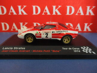 Die cast 1/43 Modellino Auto Lancia Stratos Rally Tour de Corse 1974 J-C.Andruet