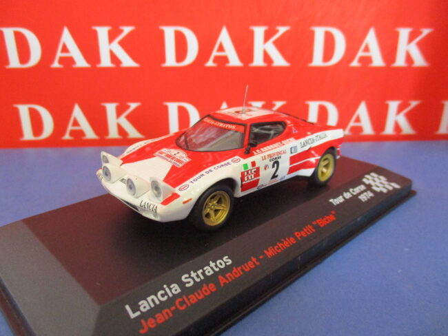 Die cast 1/43 Modellino Auto Lancia Stratos Rally Tour de Corse 1974 J-C.Andruet - immagine 2