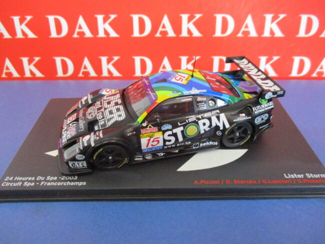 Die cast 1/43 Modellino Auto Lister Storm 24H SPA 2003 A. Piccini