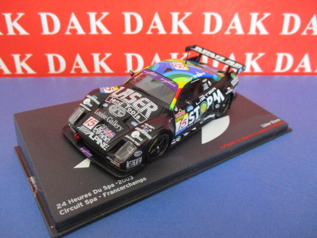Die cast 1/43 Modellino Auto Lister Storm 24H SPA 2003 A. Piccini - immagine 2