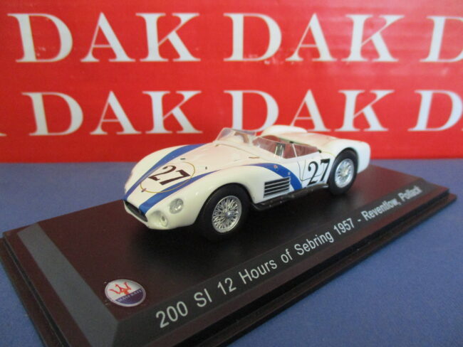 Die cast 1/43 Modellino Auto Maserati 200 SI 12H Sebring 1957 Reventlow - immagine 2