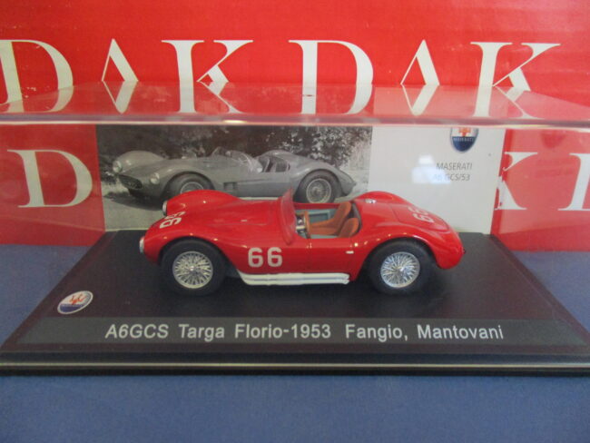 Die cast 1/43 Modellino Auto Maserati A6GCS Targa Florio 1953 J-M. Fangio - immagine 4