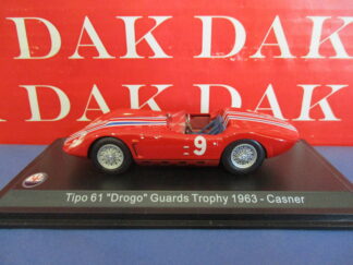Die cast 1/43 Modellino Auto Maserati Tipo 61 Drogo N9 Guard Trophi 1963 Casner