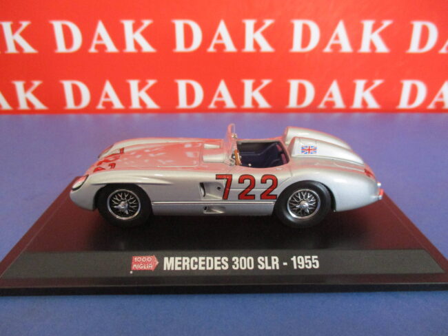 Die cast 1/43 Modellino Auto Mercedes 300 SLR Mille Miglia 1955 S. Moss