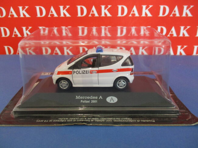 Die cast 1/43 Modellino Auto Polizia Police Mercedes Classe A Austria 2001 - immagine 6