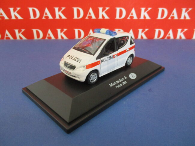 Die cast 1/43 Modellino Auto Polizia Police Mercedes Classe A Austria 2001 - immagine 2