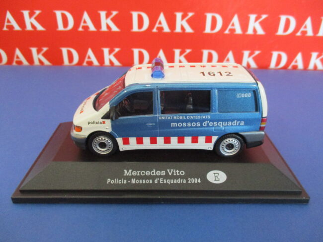 Die cast 1/43 Modellino Furgone Polizia Mercedes Vito Mossos d'Esquadra Spain