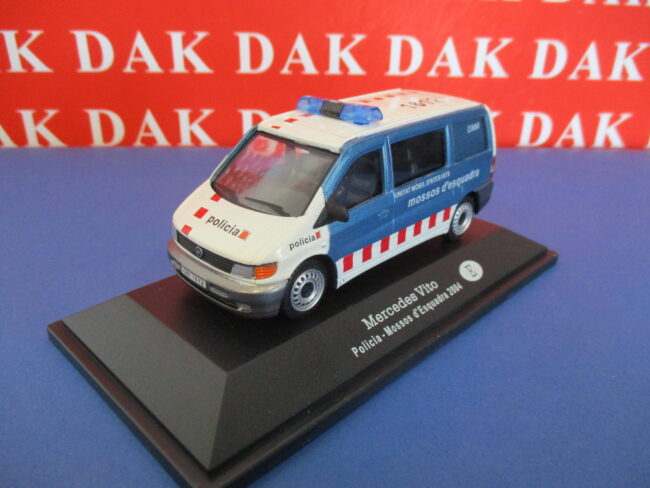 Die cast 1/43 Modellino Furgone Polizia Mercedes Vito Mossos d'Esquadra Spain - immagine 2