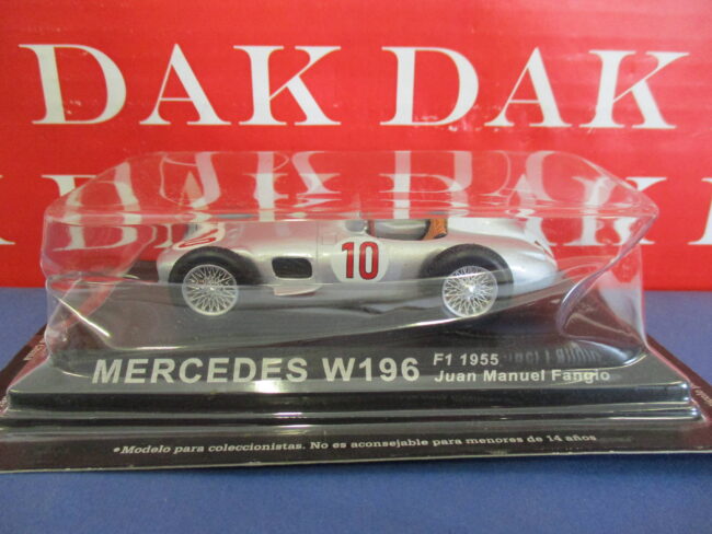 Die cast 1/43 Modellino Auto F1 Mercedes W196 1955 J-M. Fangio - immagine 4